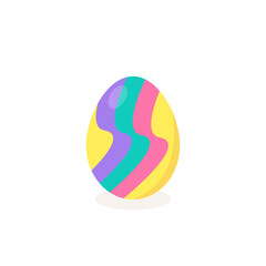 This is a vector Easter egg isolated on a white background.
