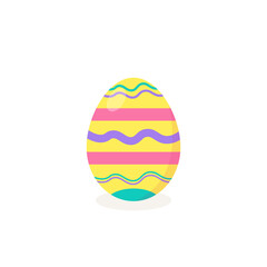This is a vector Easter egg isolated on a white background.