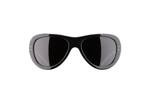 Elegant trendy sunglasses isolated on white