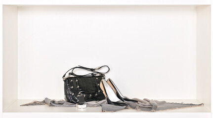 Women's fashion accessories composition.