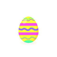 This is a vector Easter egg isolated on a white background.