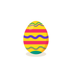 This is a vector Easter egg isolated on a white background.