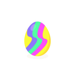 This is a vector Easter egg isolated on a white background.