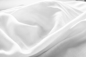 Black and white folded fabric