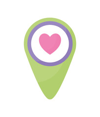 location mark isolated