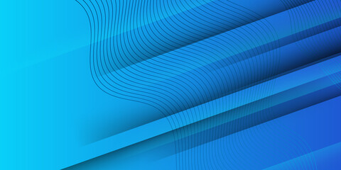 Light blue vector cover with straight stripes and wave lines. Smart design for your business advert. 