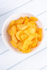 Tasty potatoes chips