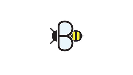 Creative Bee Insect Abstract B Letter Logo Vector © Abrastack Stu Design