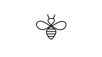 Creative Bee Insect Abstract Logo