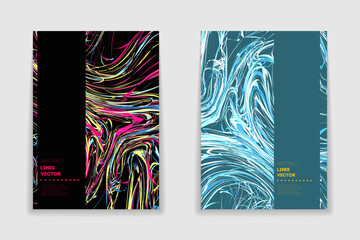 Covers with Artistic Design. Abstract  backgrounds for your design. Applicable for Banners, Placards, Posters, Flyers etc. EPS10 vector template.