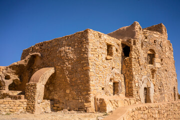Fototapeta na wymiar Chenini ruined Berber village in the Tataouine district in southern Tunisia