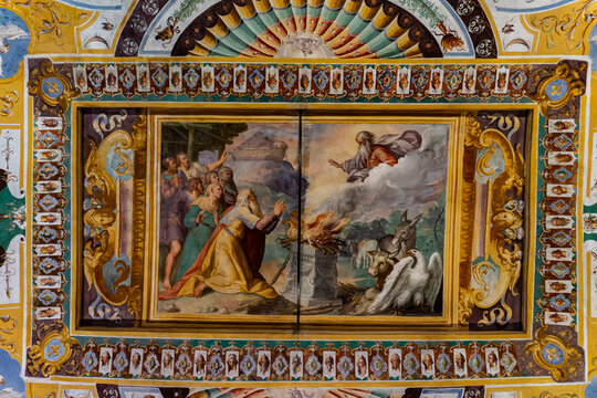 Interior decoration from Room of Noah of the Villa d’Este in Tivoli, near Rome