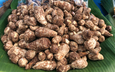 sweet potato boild serve for sale in market