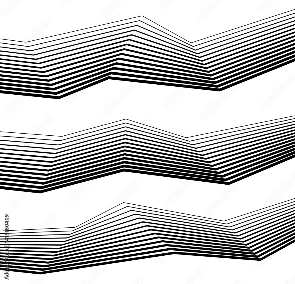Poster white black color. linear background. design elements. poligonal lines. protective layer for banknot