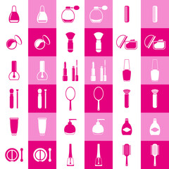 
Vector set of cosmetics icons
