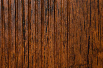 background of brown, laminated plastic, with wood imitation, top view