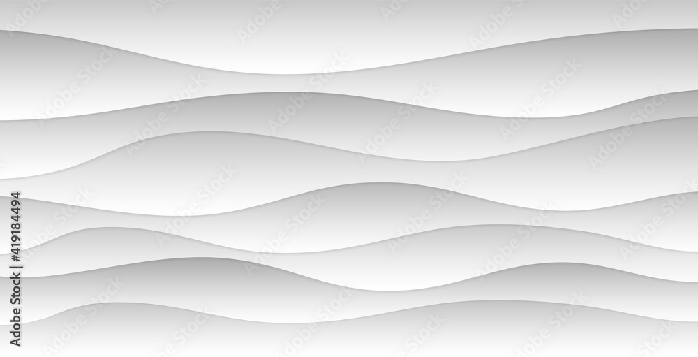 Poster Curve Abstract Background white and gray gradient color background.Vector Illustration.