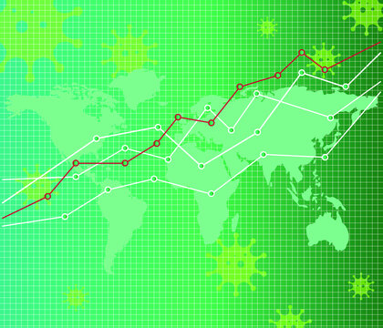 The Impact Of The Discovery Of The COVID-19 Vaccine On The Global Economy And Stock Markets, Vector Illustration.