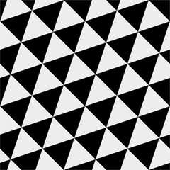 Vector seamless pattern with geometric shapes tiling. Repeating minimalistic texture. Abstract monochrome background.