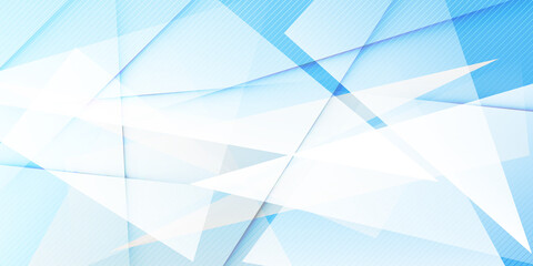 Abstract blue white geometric background with transparent triangles. Vector illustration. Brochure design 5 Background