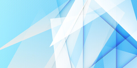 Abstract blue white geometric background with transparent triangles. Vector illustration. Brochure design 5 Background