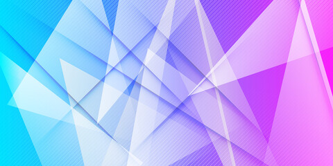 Fototapeta premium abstract blue pink purple polygon shape background. modern geometric triangle design vector illustration