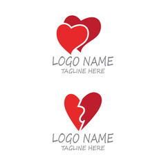 Love Logo and symbols Vector Template icons app