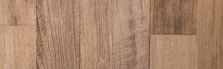 beige, wooden laminate flooring background, top view, banner