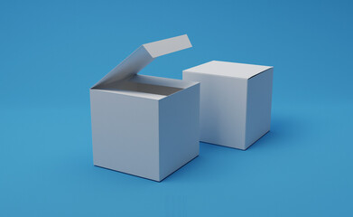 gift boxes mockup packaging design. 3d illustration