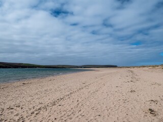beautiful deserted beach in Cornwall
