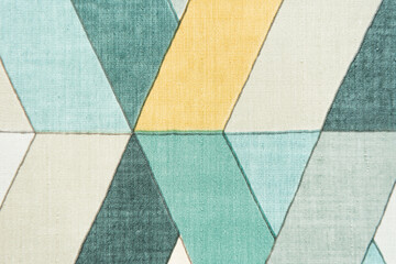 background of abstract geometric shapes in pastel colors, top view