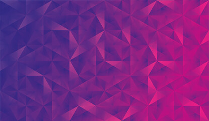 Abstract vector background. Multicolor geometric background in red, purple. Polygonal crystal structure, 3d