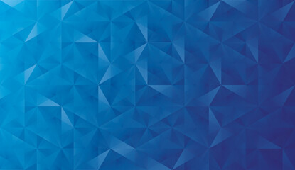 Naklejka premium Abstract vector background. Multicolor geometric background in blue. Polygonal crystal structure, 3d