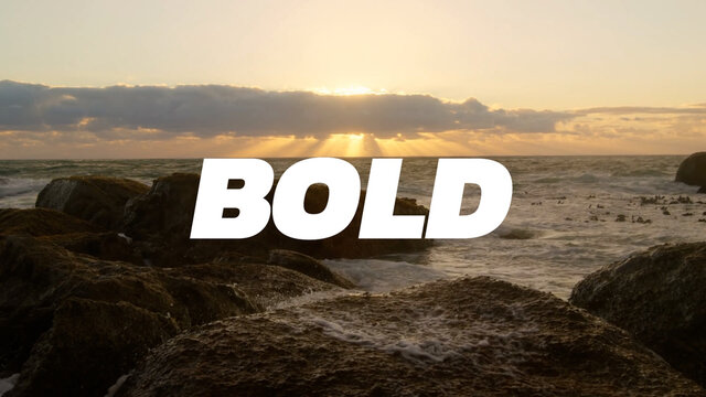 Quick Bold Glitch Cut Out Titles