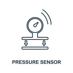 Pressure Sensor icon. Simple element from sensors icons collection. Creative Pressure Sensor icon ui, ux, apps, software and infographics