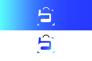 ecommerce logo design letter a vector