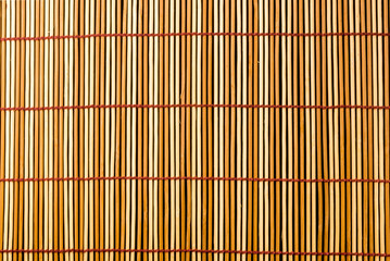 brown bamboo Mat - stand food, close-up, macro