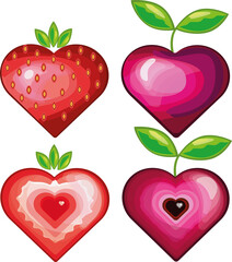 Print   cherries colorful healthy   heart  natural nature  organic  pink   strawberries   symbol   tasty
strawberry
