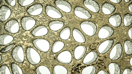 gray metal background with holes. textured abstract metal background. 3d render illustration