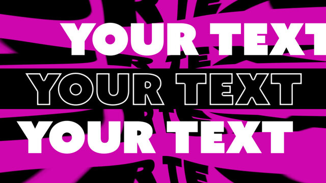 Fast Kinetic Bold Cut Out Titles