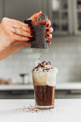 czekolada kawa bita śmietana