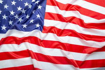 Obraz premium USA American flag background texture, elections, vote