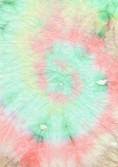 Pastel Spiral Tie Dye. Spiral Tiedye Handmade
