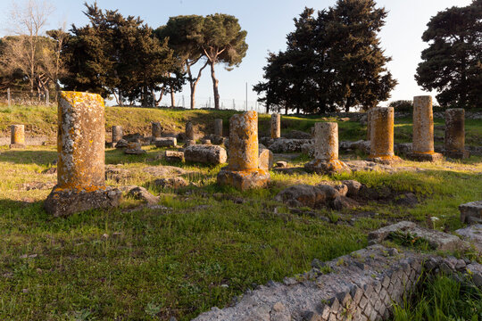 Roma. Via Appia Antica. Tempio di Ercole' remains, VIII mile from Porta Capena, at fall