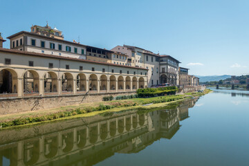 Fototapeta na wymiar Corridoio Vasariano, Firenze, Italy