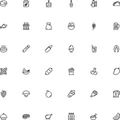 icon vector icon set such as: lake, chinese, pint, color, fungi, refreshment, asia, drawn, rare, mushroom, hop beer, fillet, tenderloin, bubble, thermal, bakery icon, french, plate, ketchup, showcase