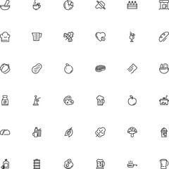 icon vector icon set such as: mortar and pestle line icon, colorful, agaric, scrambled, lemon, fried, professional, centimeter, waste, treatment, anti, jar, irish, scale, emblem, industry, fly
