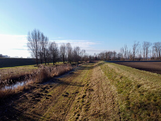 Agricultural field in Bavaria photographed in daylight