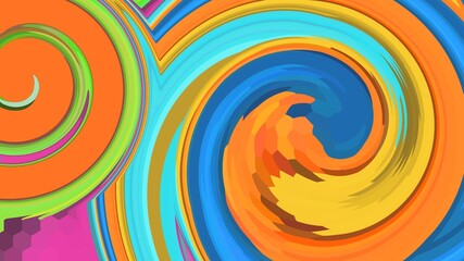 Ultra HD Abstract Colorful 3d Fluid shape Background Design | 3D illustration