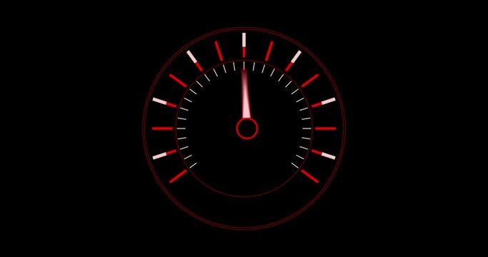 Speed motion background with fast speedometer car. Realistic speedometer. Car odometer speed counter dial meter rpm motor. Speed meter motion background